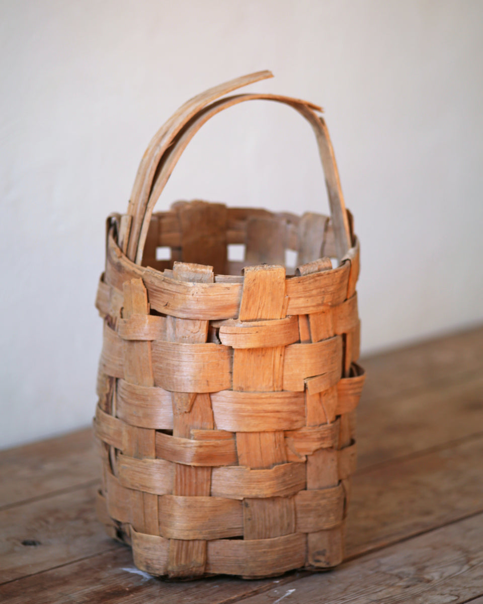 Jadvick beginner split wood w/handle basket weaving kit, 12"x8  x8" sealed
