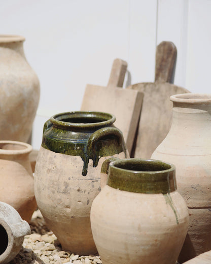 Antique Turkish pots in sunshine