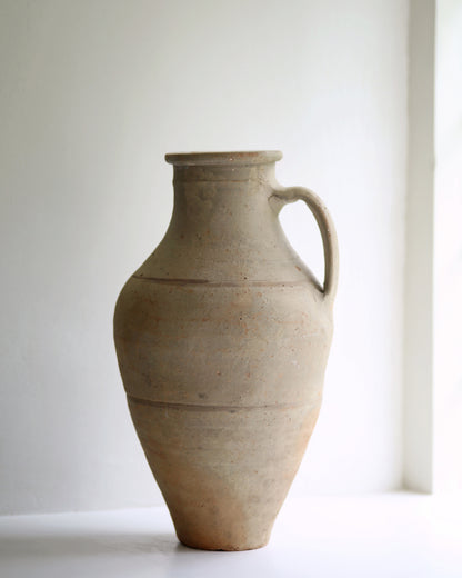 Pale amphora pottery as decorative homeware