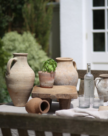 Antique rustic mediterranean Turkish olive pots