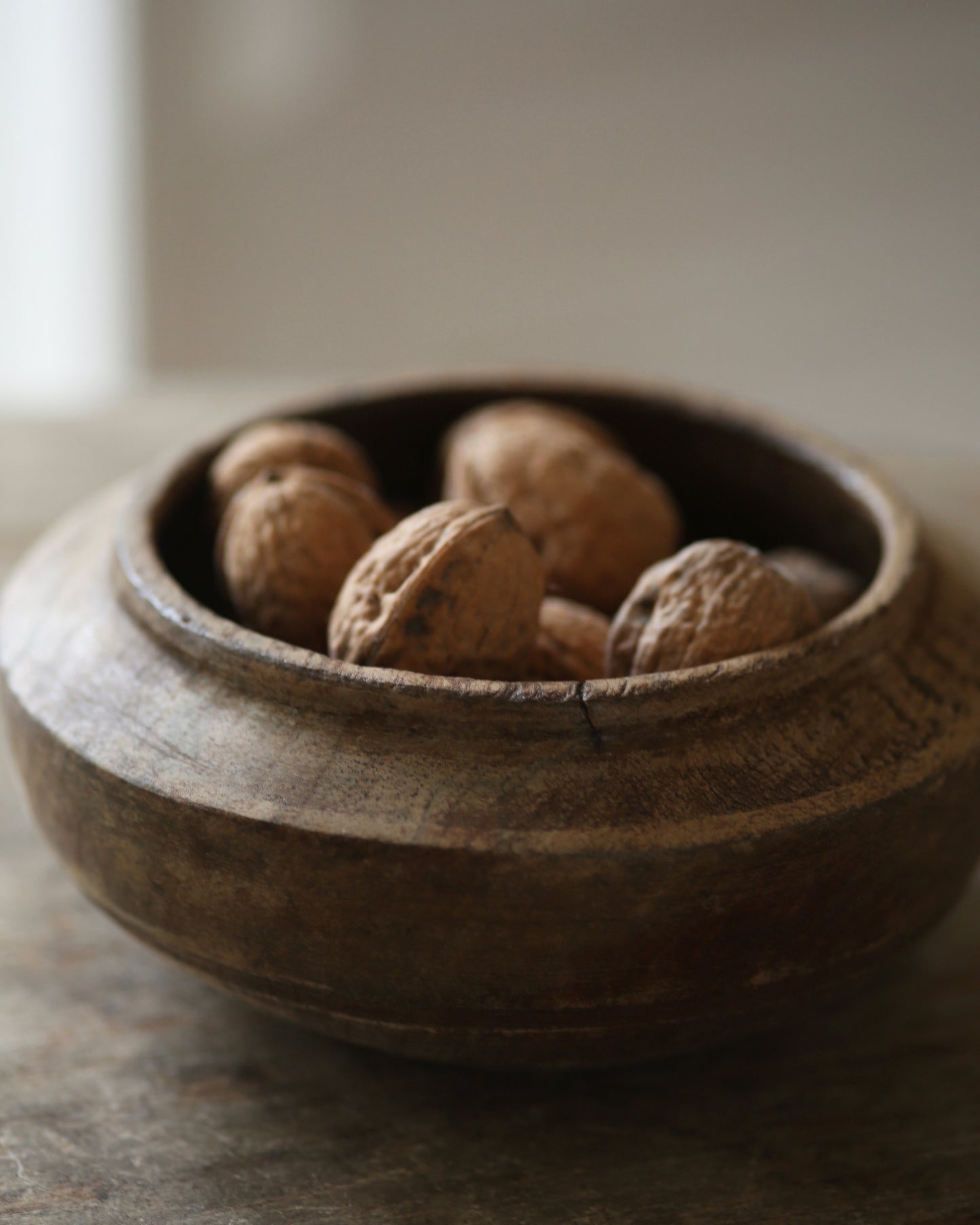 AVREN TURNED WOODEN BOWL