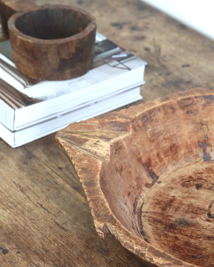 HAND CARVED AFRICAN BOWL