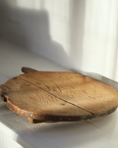 Wooden chopping board full of character