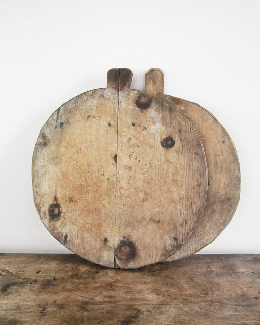 Large original rustic wooden pizza serving boards